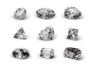 Anello di fidanzamento con diamanti fantasia