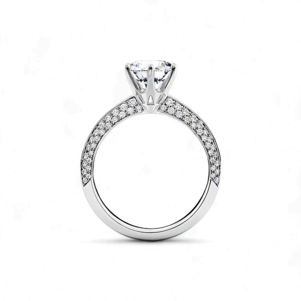 Diamanti Anversa Anello solitario con diamanti Modello Tiffany