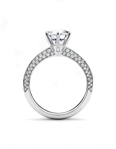 Diamanti Anversa Anello solitario con diamanti Modello Tiffany