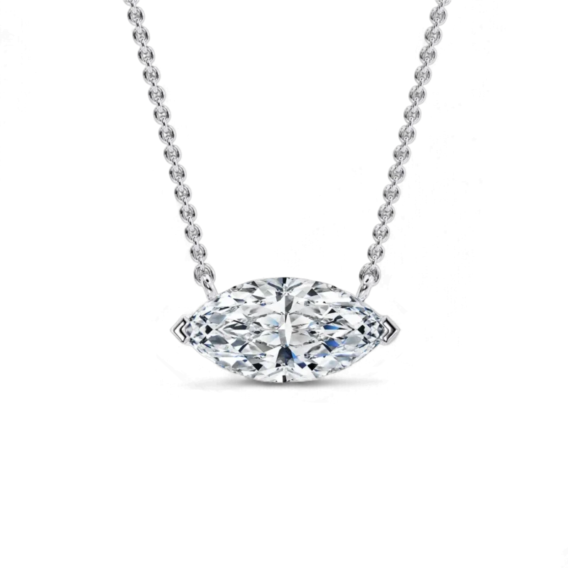 Diamanti Anversa collana punto luce diamante - taglio marquise