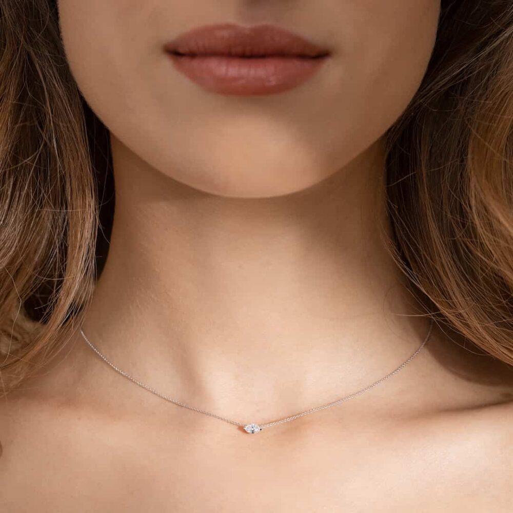 Diamanti Anversa - collana punto luce marquise