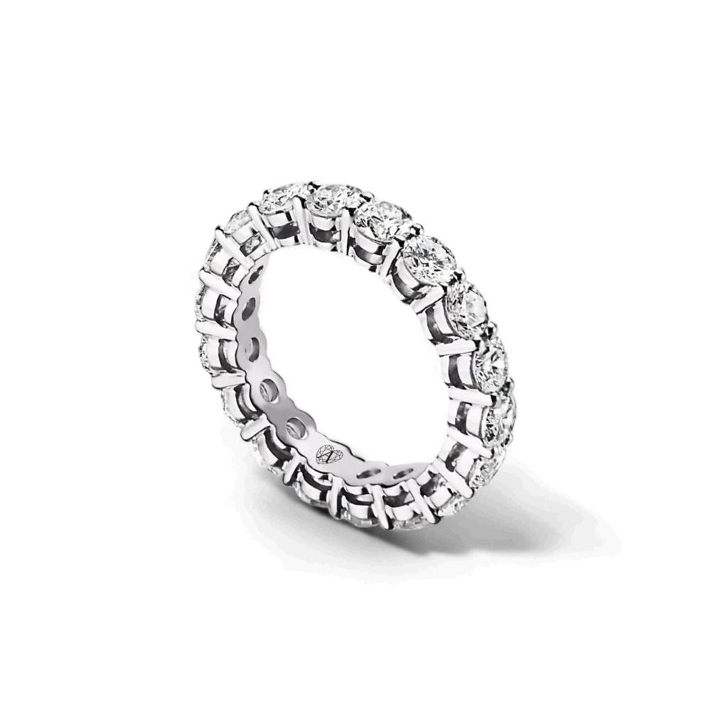 Diamanti Anversa - Anello veretta eternity diamanti a galleria